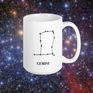 Constellation Gemini Astrology/Zodiac Coffee Mug or Tea Cup