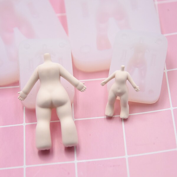 Q Version Ultra-light Clay Silicone Mold, DIY Clay Mold Handmade Doll, Puppet Doll Mold, Full Body Hand And Leg Mold, Cartoon Characters