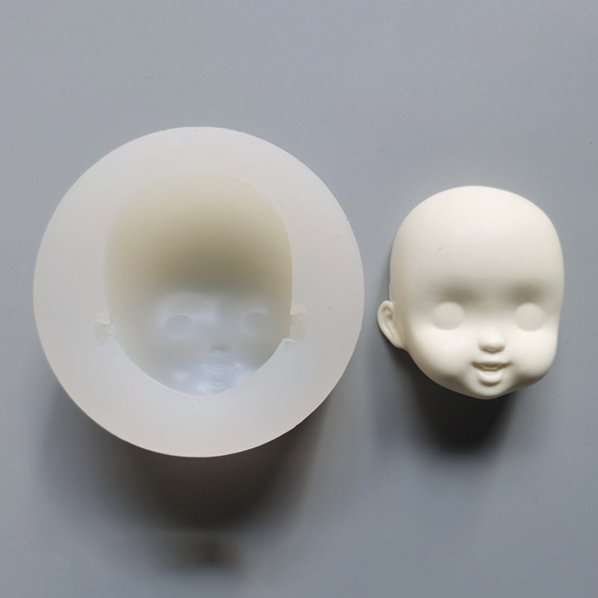 Clay Face Mold Face Mold Silicone Face Mold UltraLight Etsy