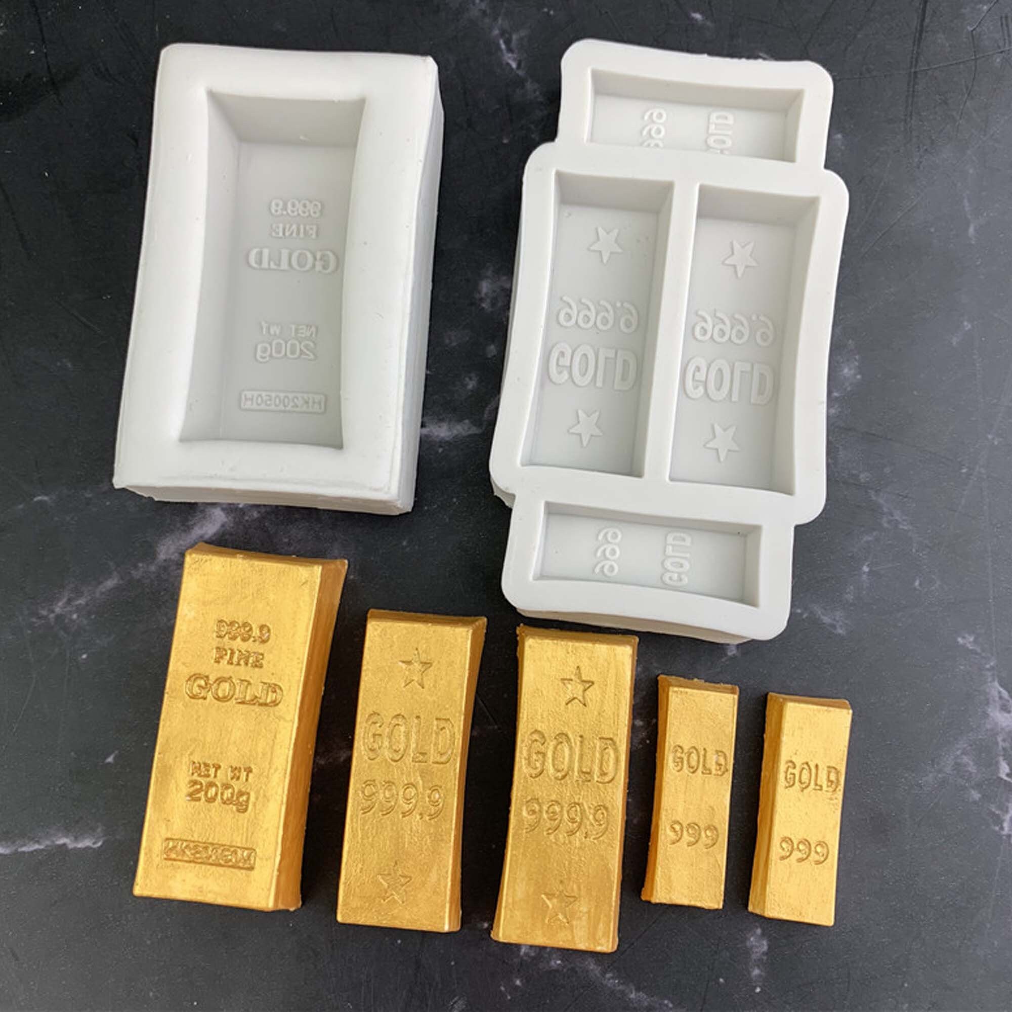 Simulated Gold Bullion Silicone Mold DIY Creative Mold Funny Etsy