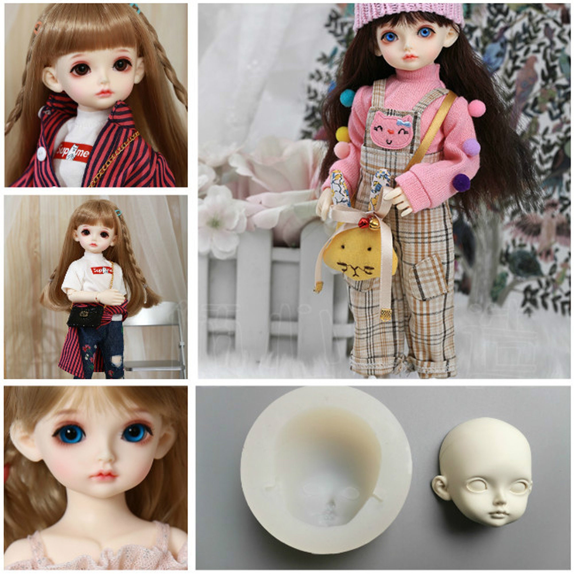 Ultralight Clay Face Mold Face Mold DIY Doll Face Mold Etsy