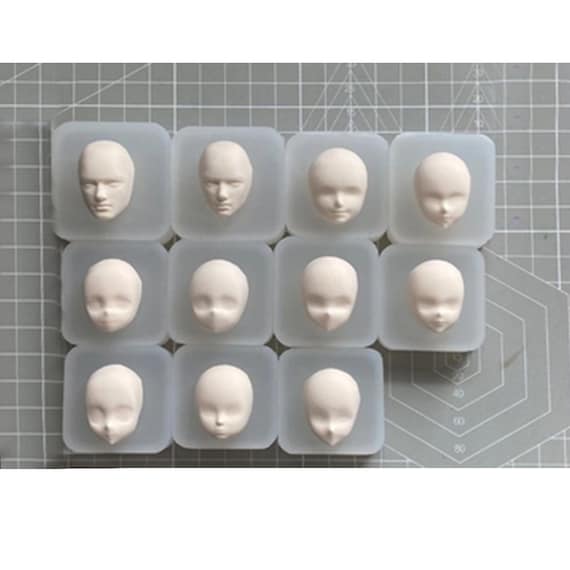 Professional Clay Molds Crafts 3D Silicone Face Body Mold Air Dry Clay  Molding Tools Figure Anime Face Mold