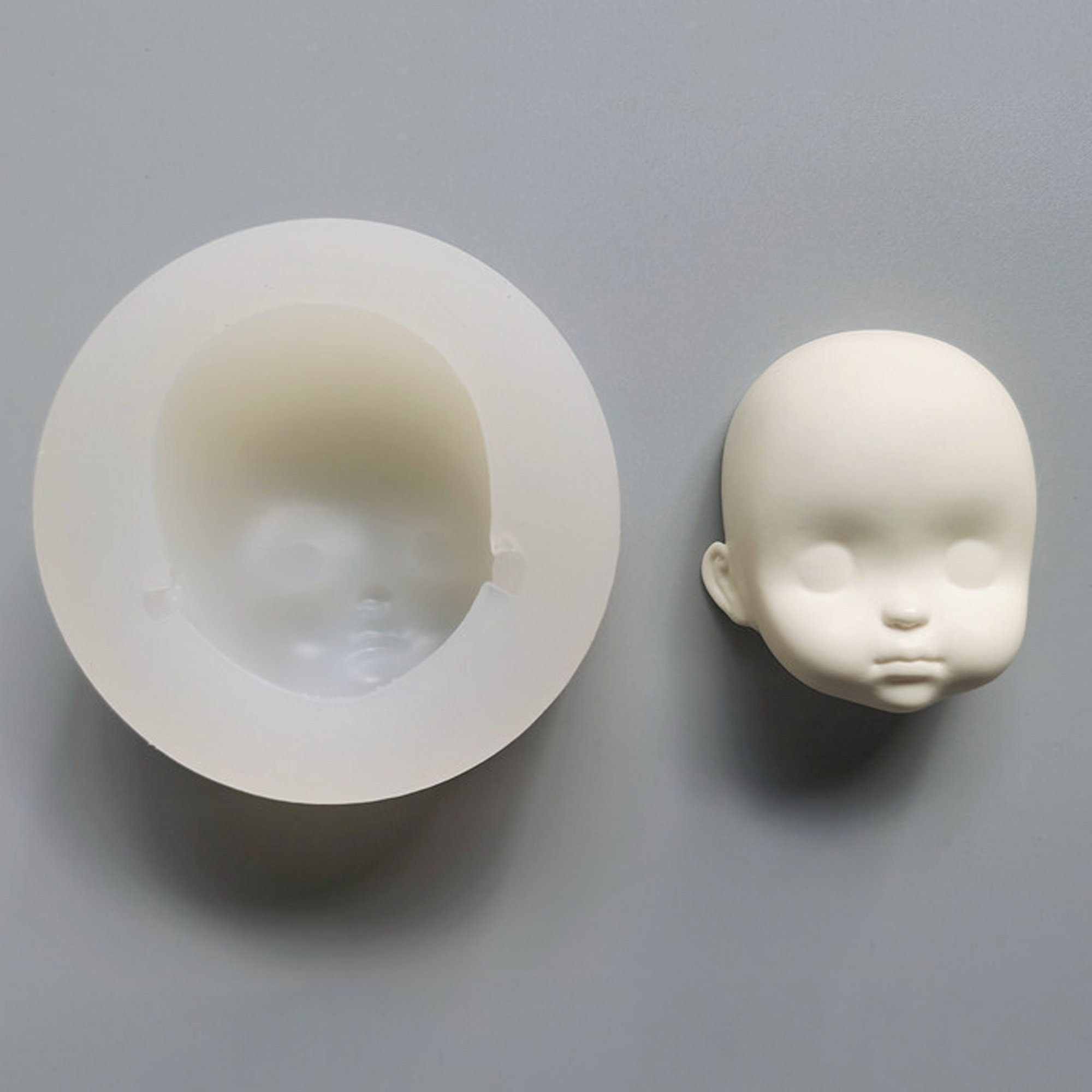 Clay Face Mold Face Mold Silicone Face Mold UltraLight Etsy