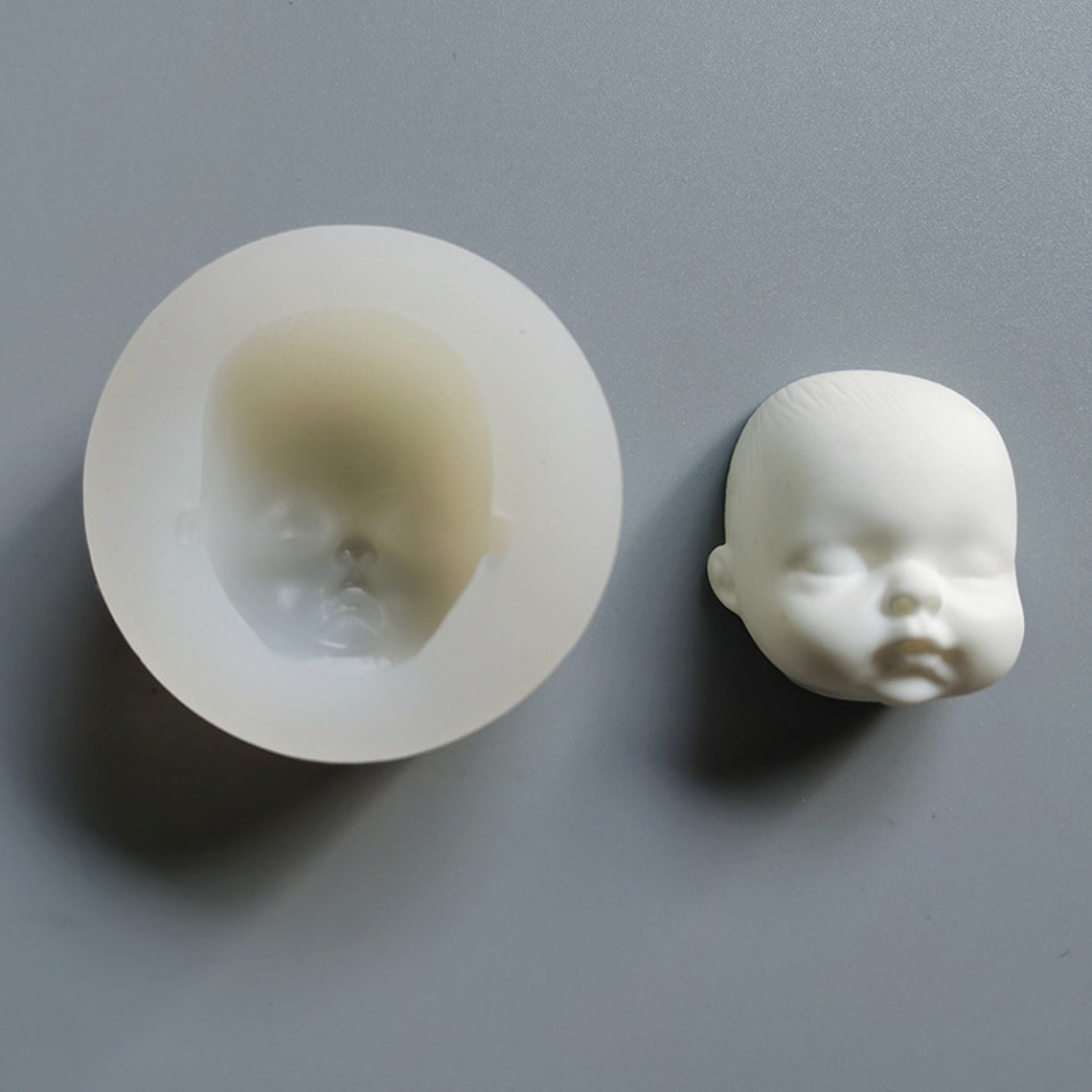 UltraLight Clay Face Mold Silicone Face Mold Doll Figure Etsy