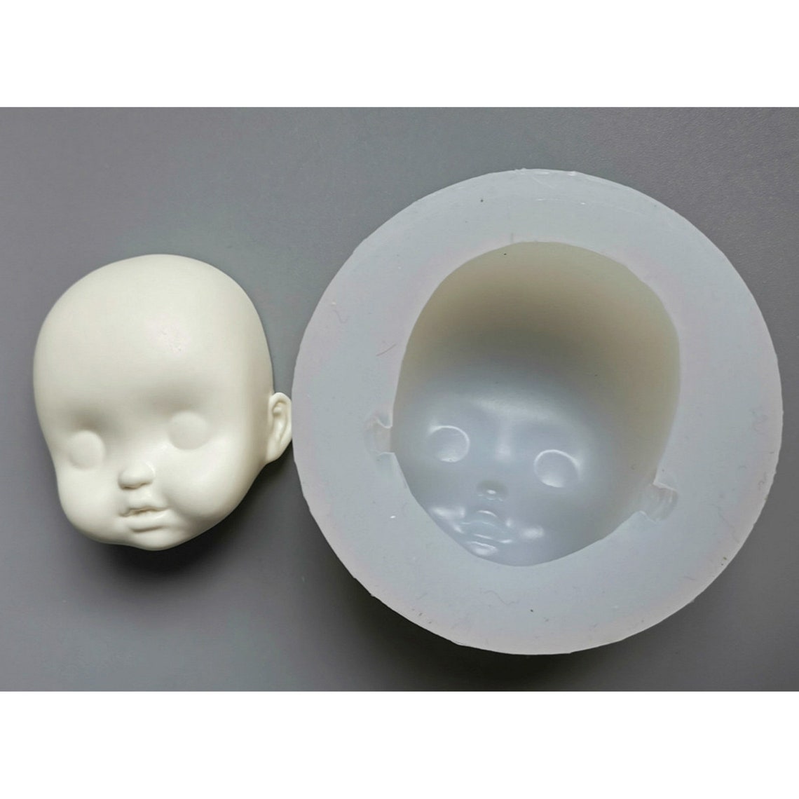 Clay Face Mold Face Mold Silicone Face Mold UltraLight Etsy