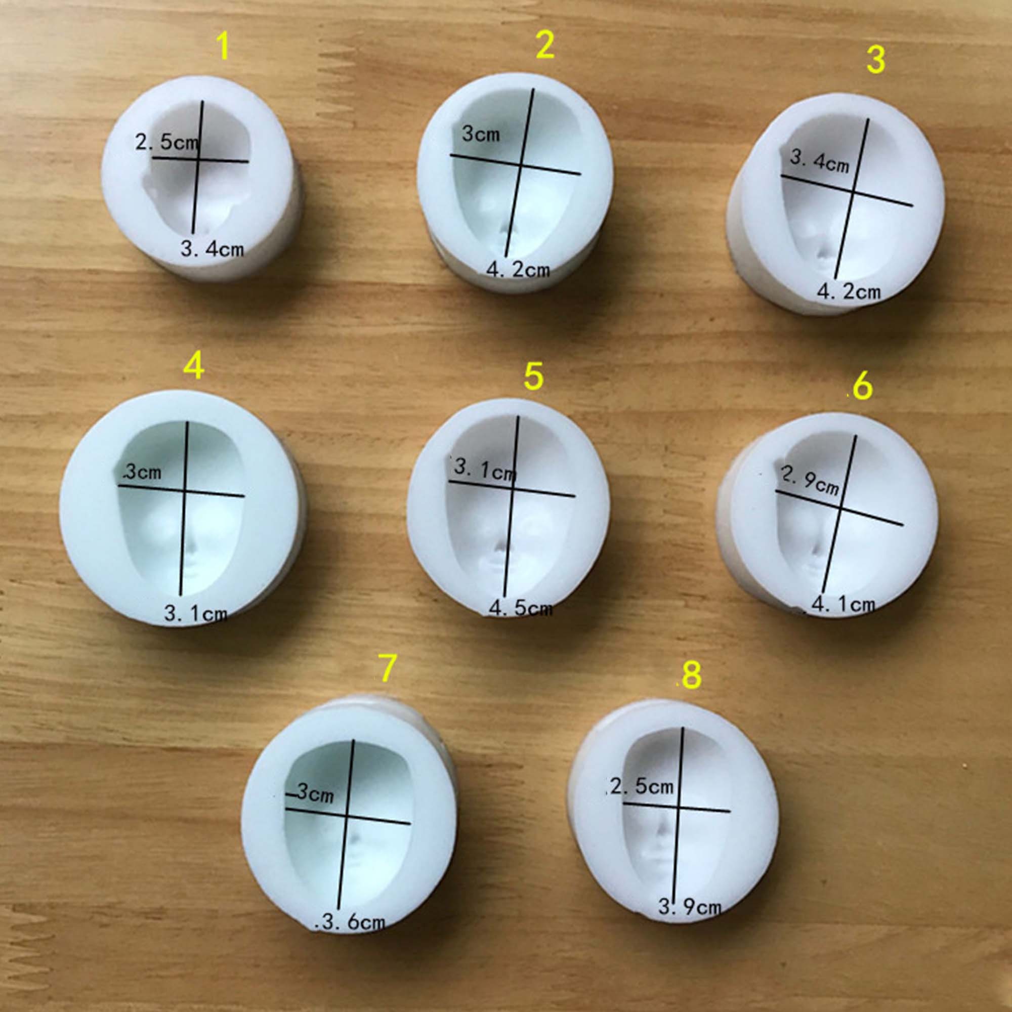 Silica Gel Face Mold Manual Face Mold Super Light Clay Mold Etsy Canada