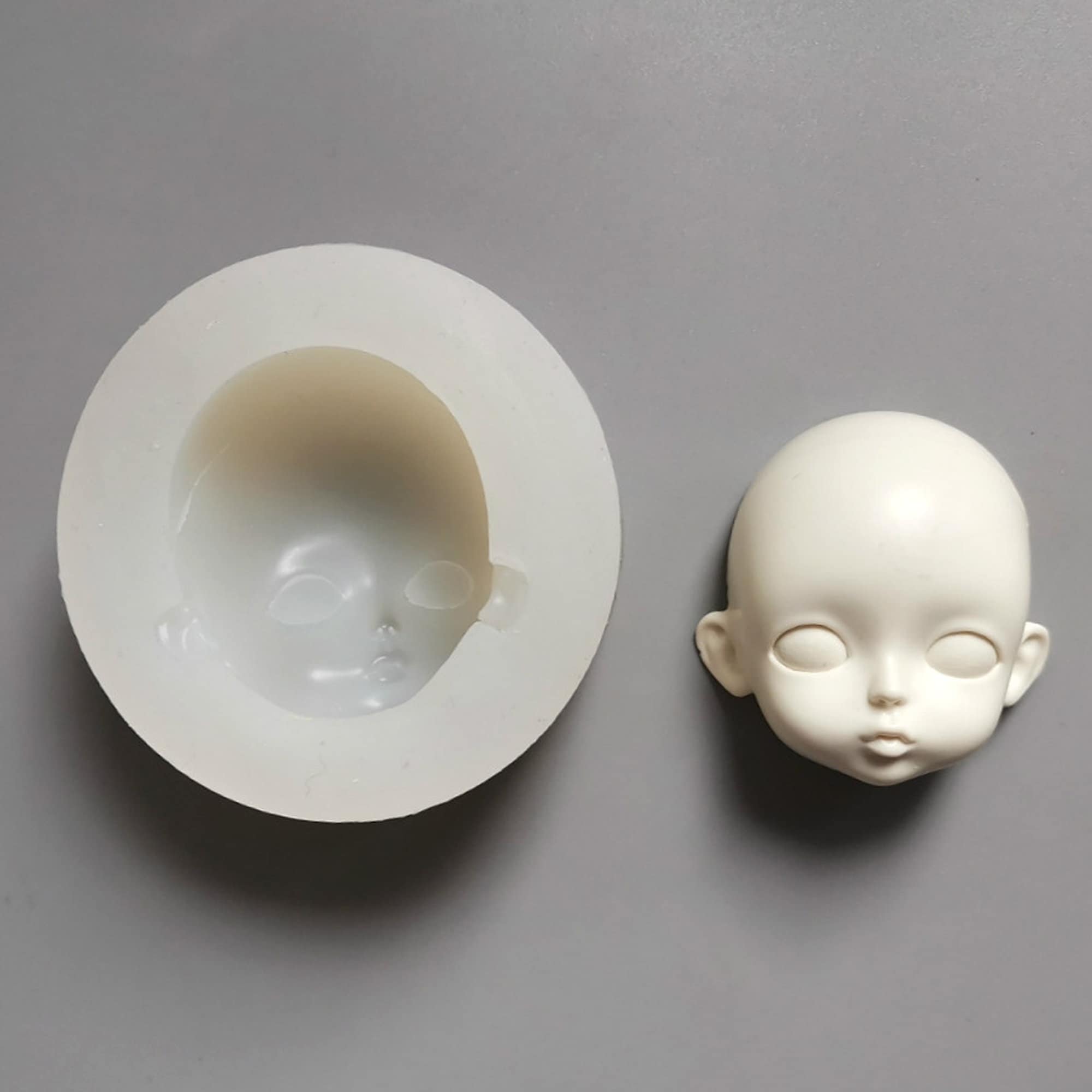 Face Clay Mold Face Mold Silicone Flexible Mold Serenity Etsy UK