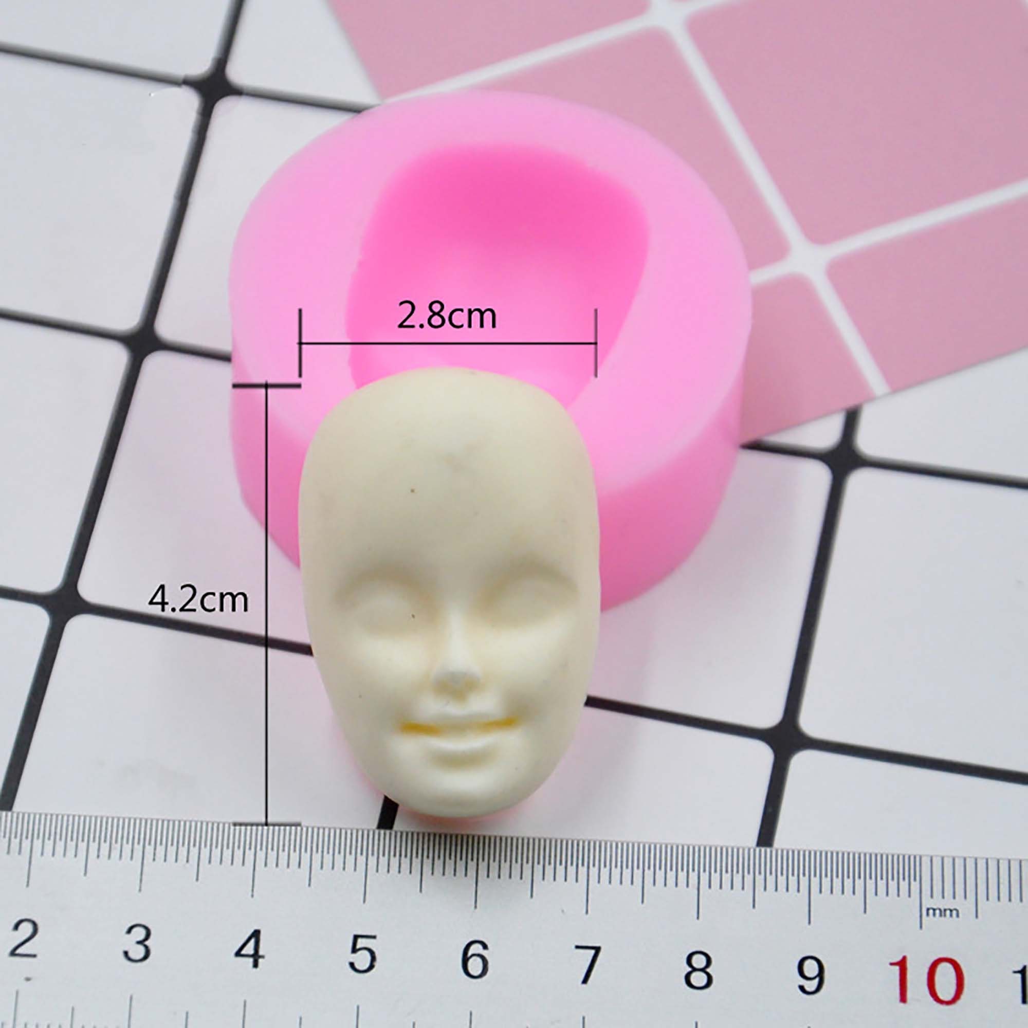 Famous Doll Face Silicone Mold (MEASUREMENTS SECOND PICTURE/NO RETURNS) By  Oh! Sweet Art