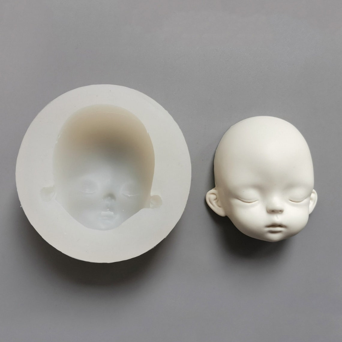 Doll Face Mold Human Face Mold Cute Face Mold Silicone Face Etsy