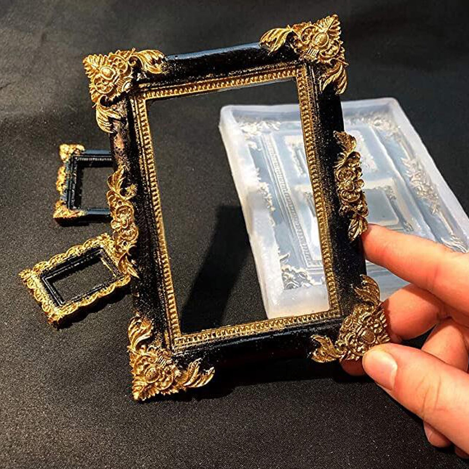 Retro Photo Frame Silicone Mold Picture Frame Mold Cake Etsy