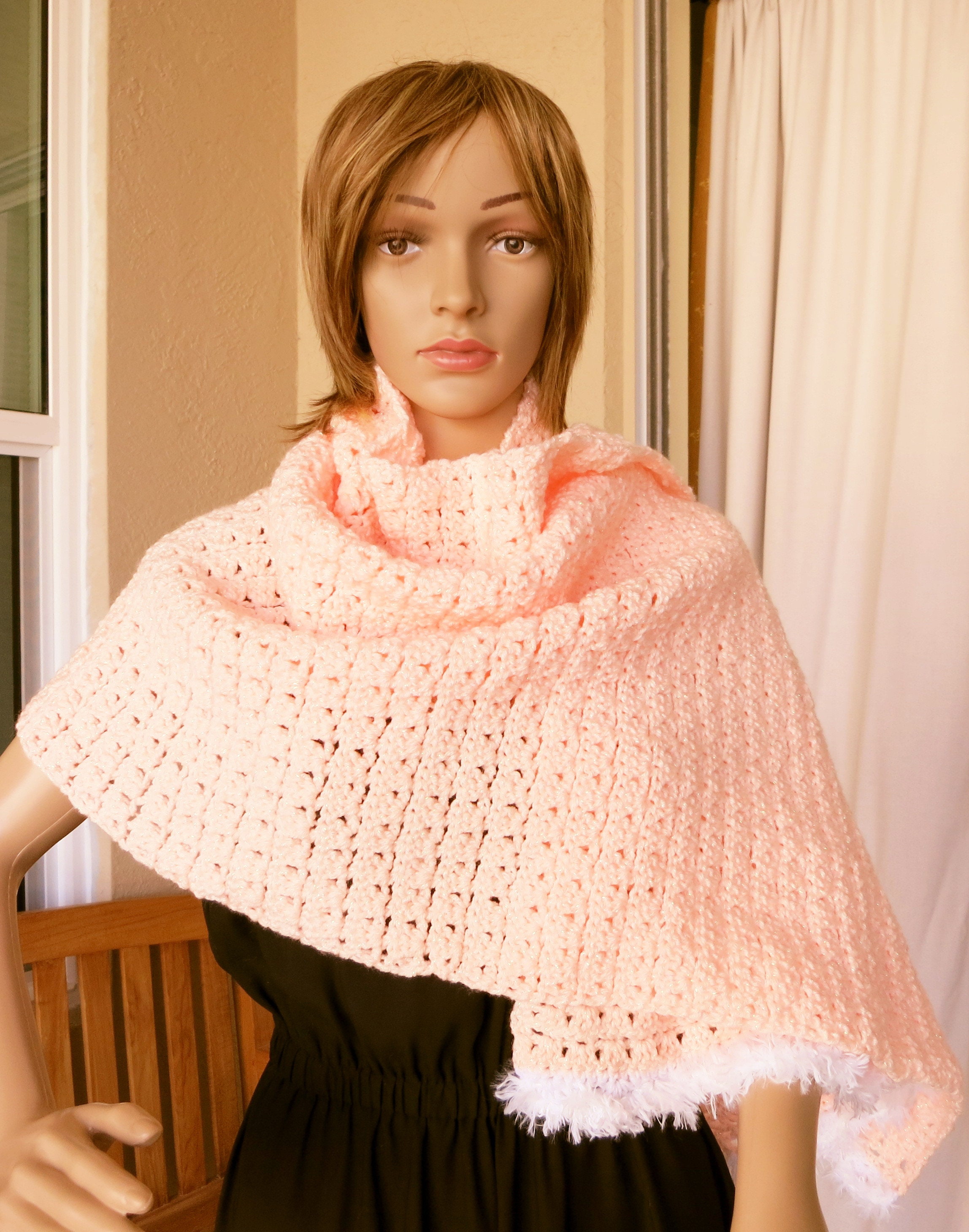 blush pink shawl wrap
