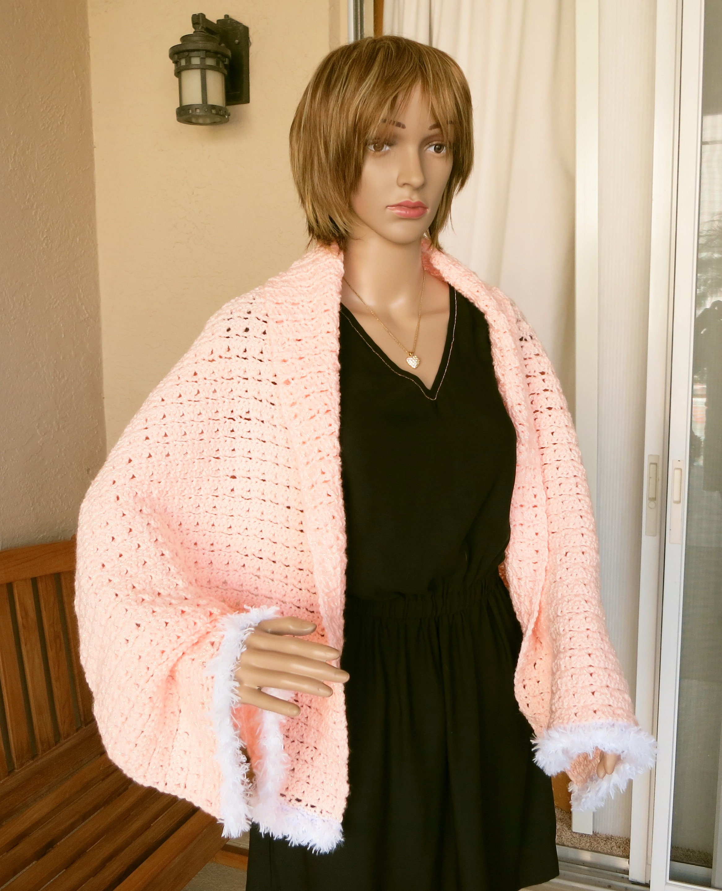 blush shawl wrap