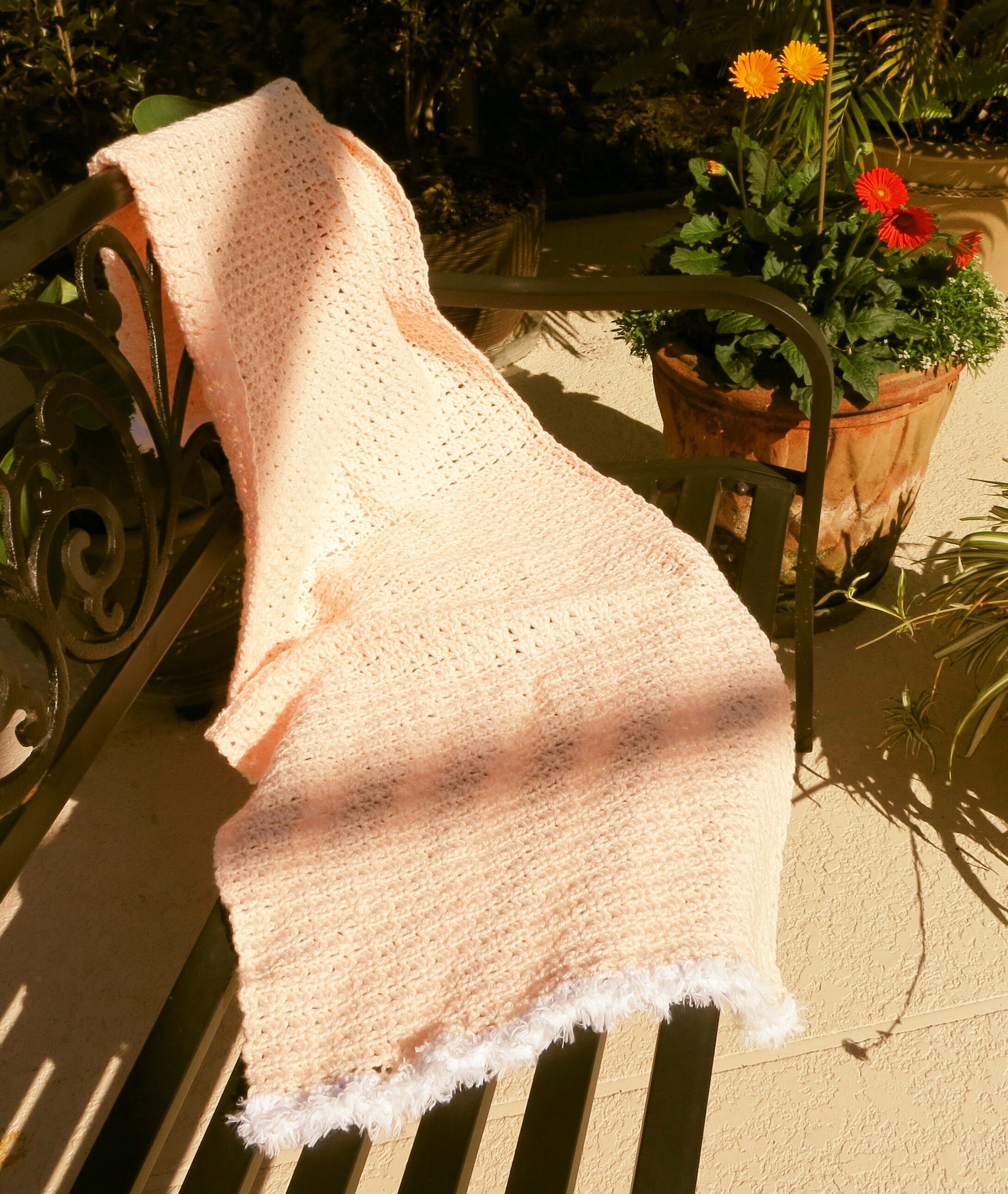 blush shawl wrap