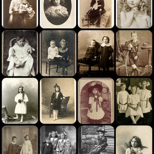 Beautiful vintage Children, 19th-Century Children Photos, vintage Photos, éphémère, Junk Journals, Boho, cartes de journal,