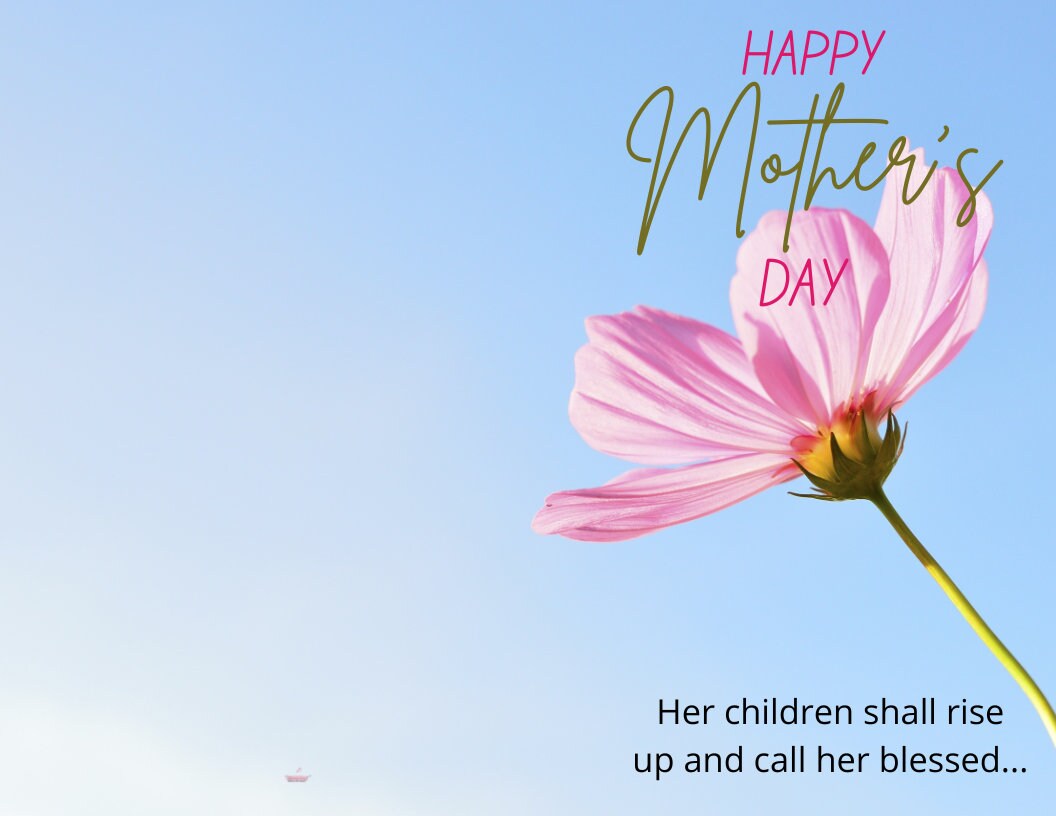 Mother's Day Bulletin Church Bulletin Etsy