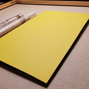 Small Sketch Book - Black Paper - Yellow