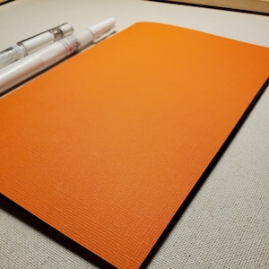Small Sketch Book - Black Paper - Orange