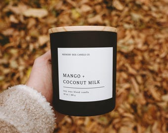 Mango + Coconut Milk Scented Soy Candle | 10 oz