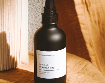 Vanilla Sandalwood Room Spray | Scented Linen, Car Spray