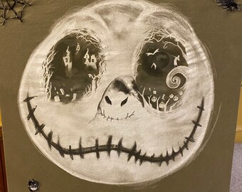 Jack Skellington Portrait Canvas
