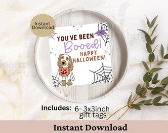 Halloween Monsters Favor Tag Template, Printable Trick or Treat Gift Tags, Skeleton Frankenstein, Zombie Treat Bag Tags, Instant Download