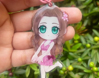 Aerith Gainsborough Final Fantasy VII Acrylic Keychain