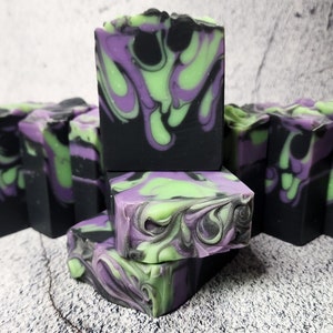 Witch's Brew Halloween Inspired Soap, Dark Berries with Earth and Spice, a Spooky Fun Addition to Your Halloween Celebration, Handmade Soap