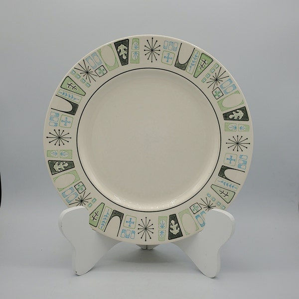 MCM Atomic Starburst Taylorstone by Cathay 10 1/2" Dinner Plate