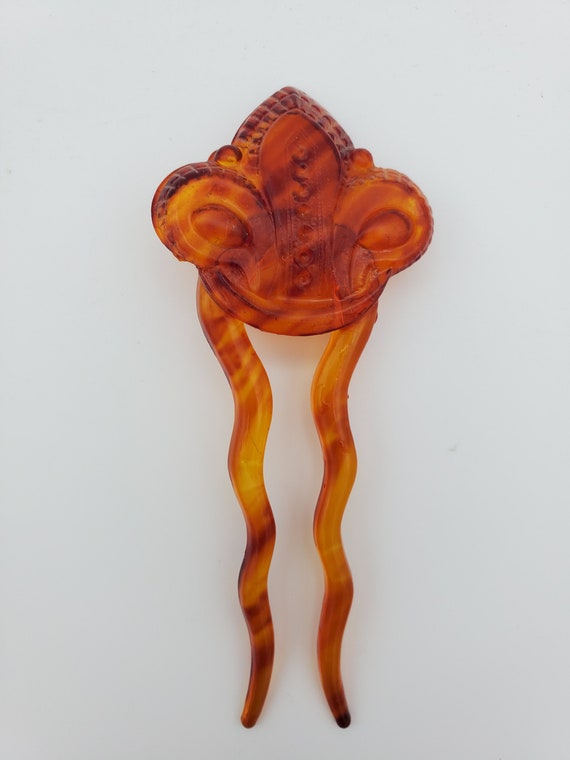 VTG Faux Tortise Shell Hair Fork  Hair Pin  Hair … - image 5