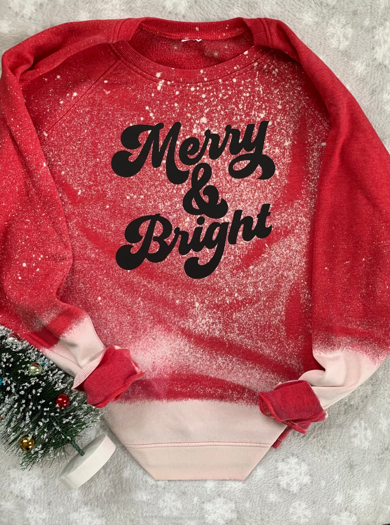 Merry and Bright Retro Bleached Christmas and Winter - Etsy UK