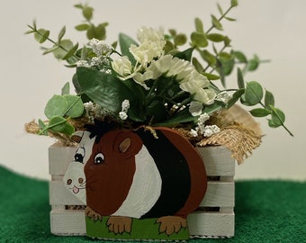 Cute Guinea Pig Planter by Nan - All Planters are hand painted and originals!