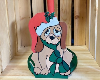 Scout the cute Dog Paper Towel Holder