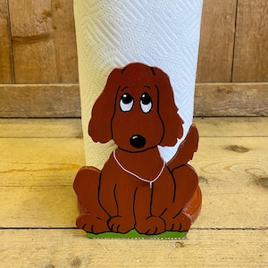Suporte de toalha de papel para cachorro fofo e adorável | Xícaras de café | Titular TP | Suporte multiuso