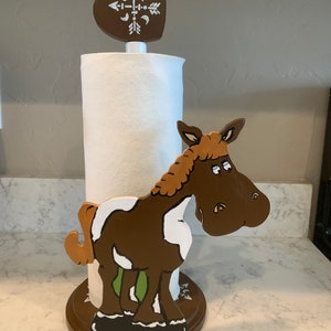 Matching Fun Cute Horse Paper Towel Holder & Horse Napkin Holder image 8