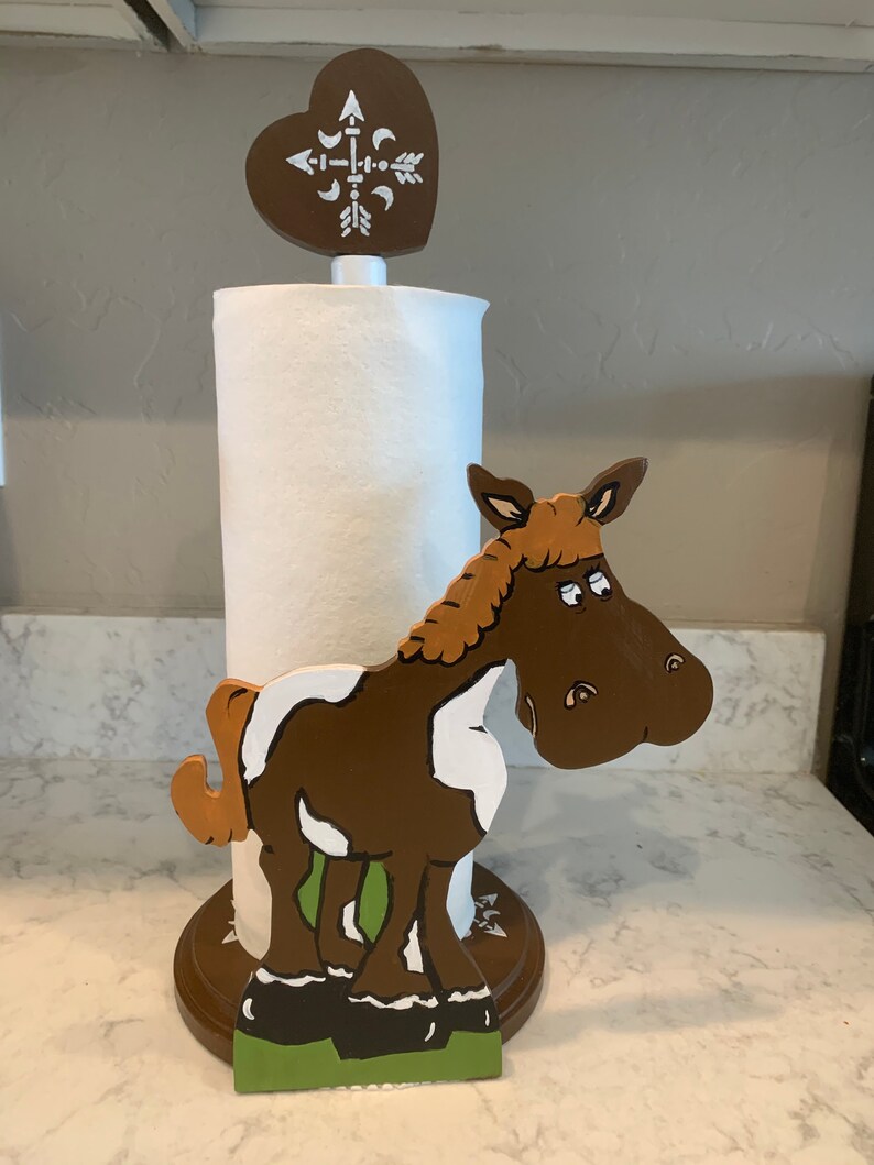 Matching Fun Cute Horse Paper Towel Holder & Horse Napkin Holder image 8