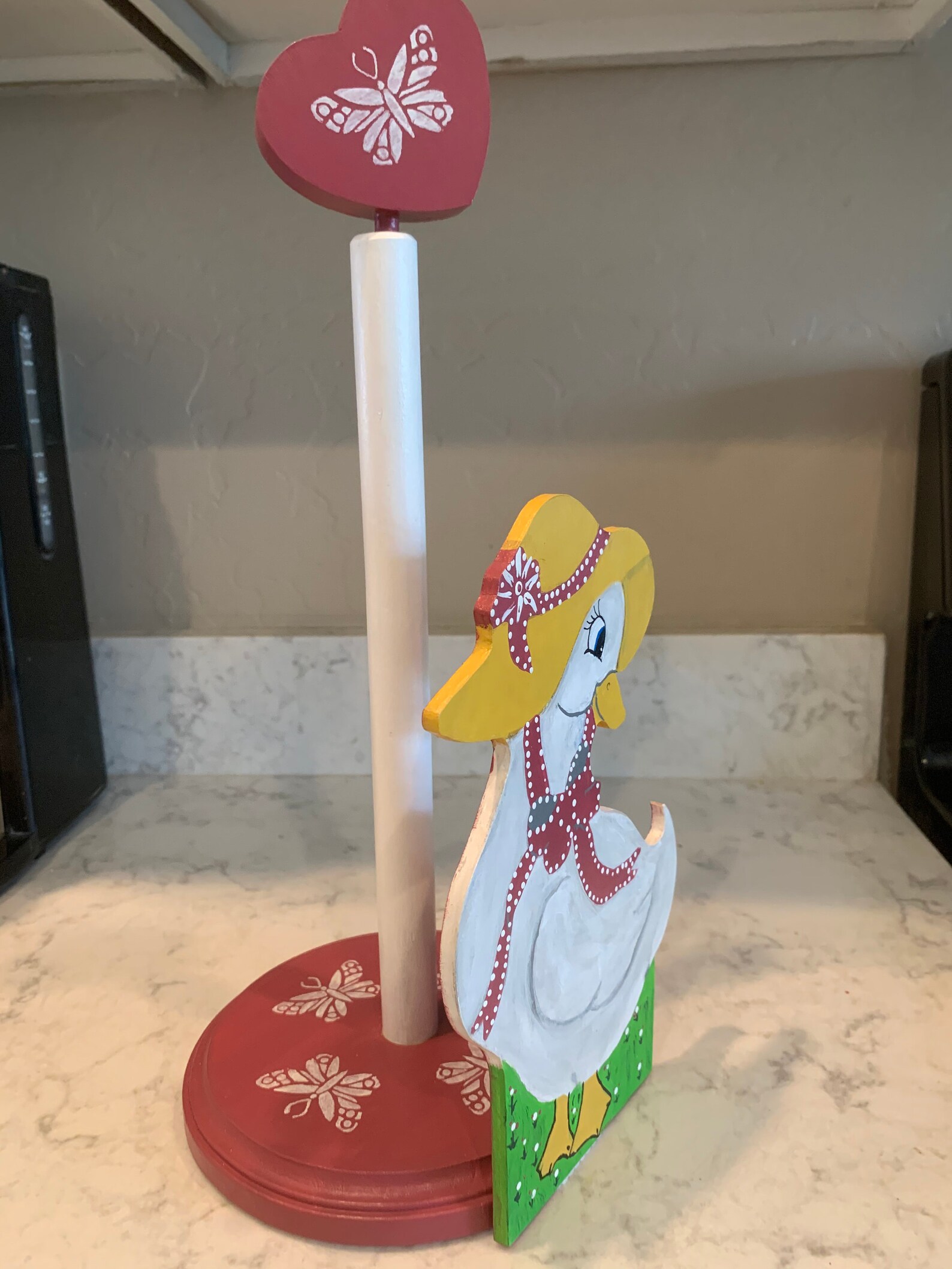Matching Fun Cute Duck Paper Towel Holder & Duck Napkin Holder Etsy
