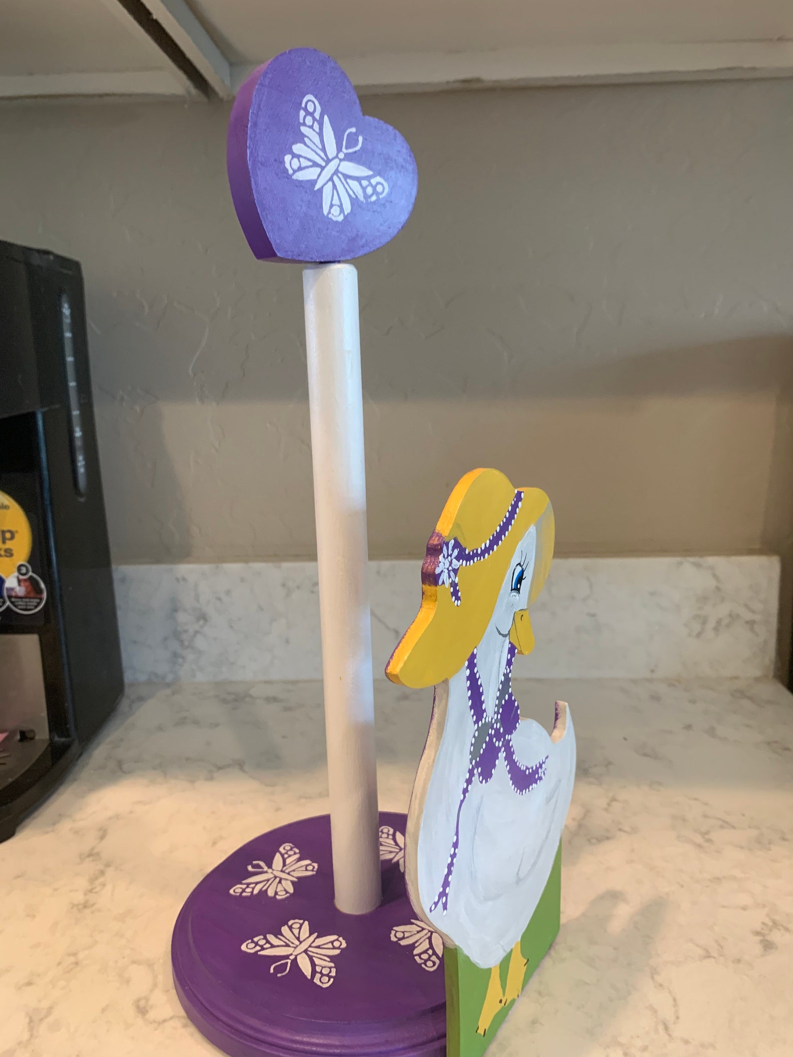 Matching Fun Cute Duck Paper Towel Holder & Duck Napkin Holder Etsy UK