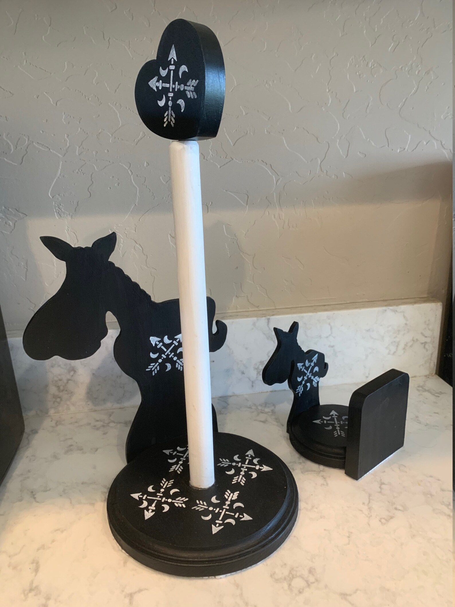 Matching Fun Cute Horse Paper Towel Holder & Horse Napkin Holder Etsy