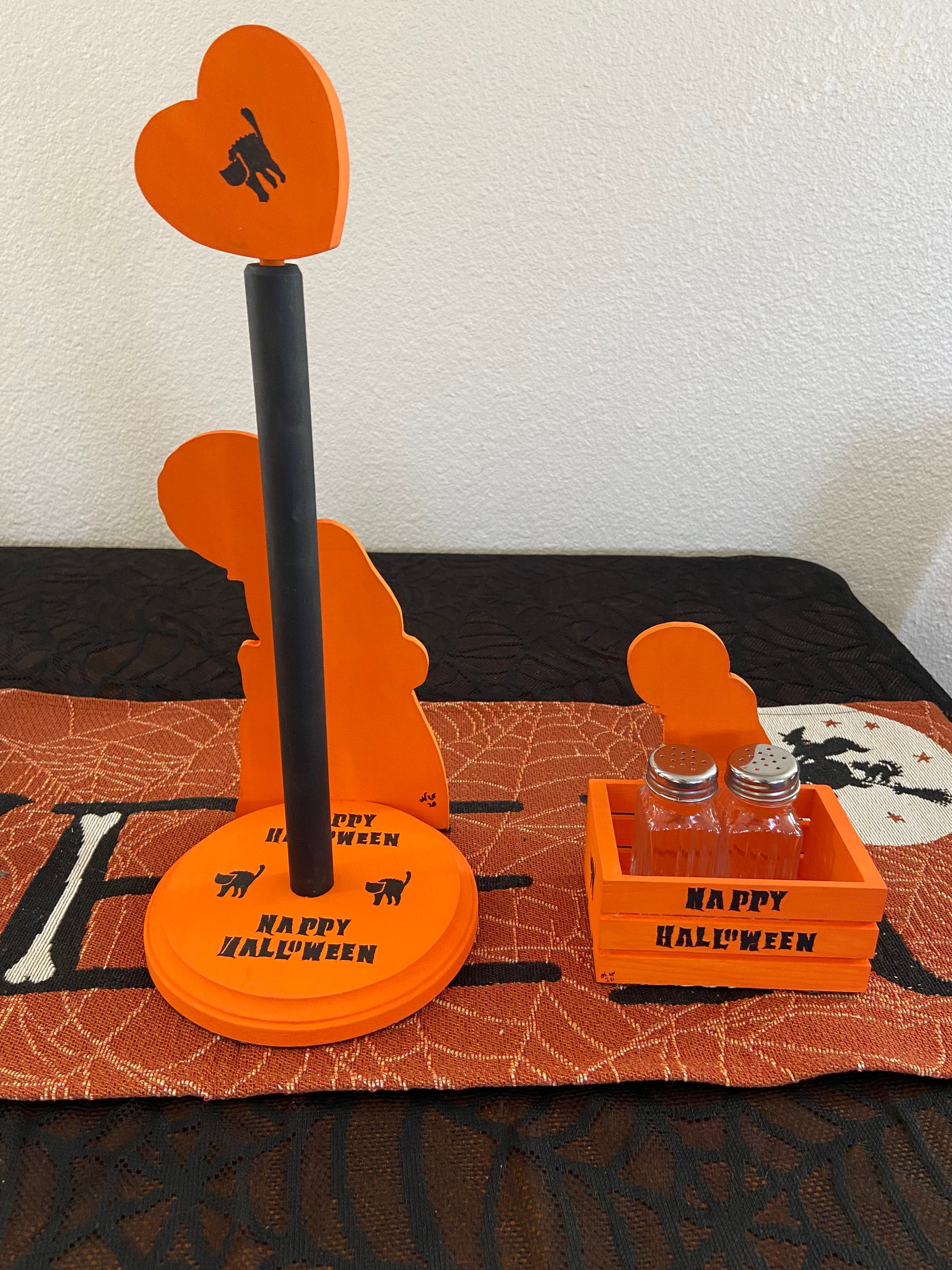 2 Pack Pink Ghost Paper Towel Holders - Cute Halloween Decor For Kitchen Counter, Bathroom