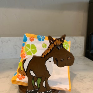 Matching Fun Cute Horse Paper Towel Holder & Horse Napkin Holder image 9