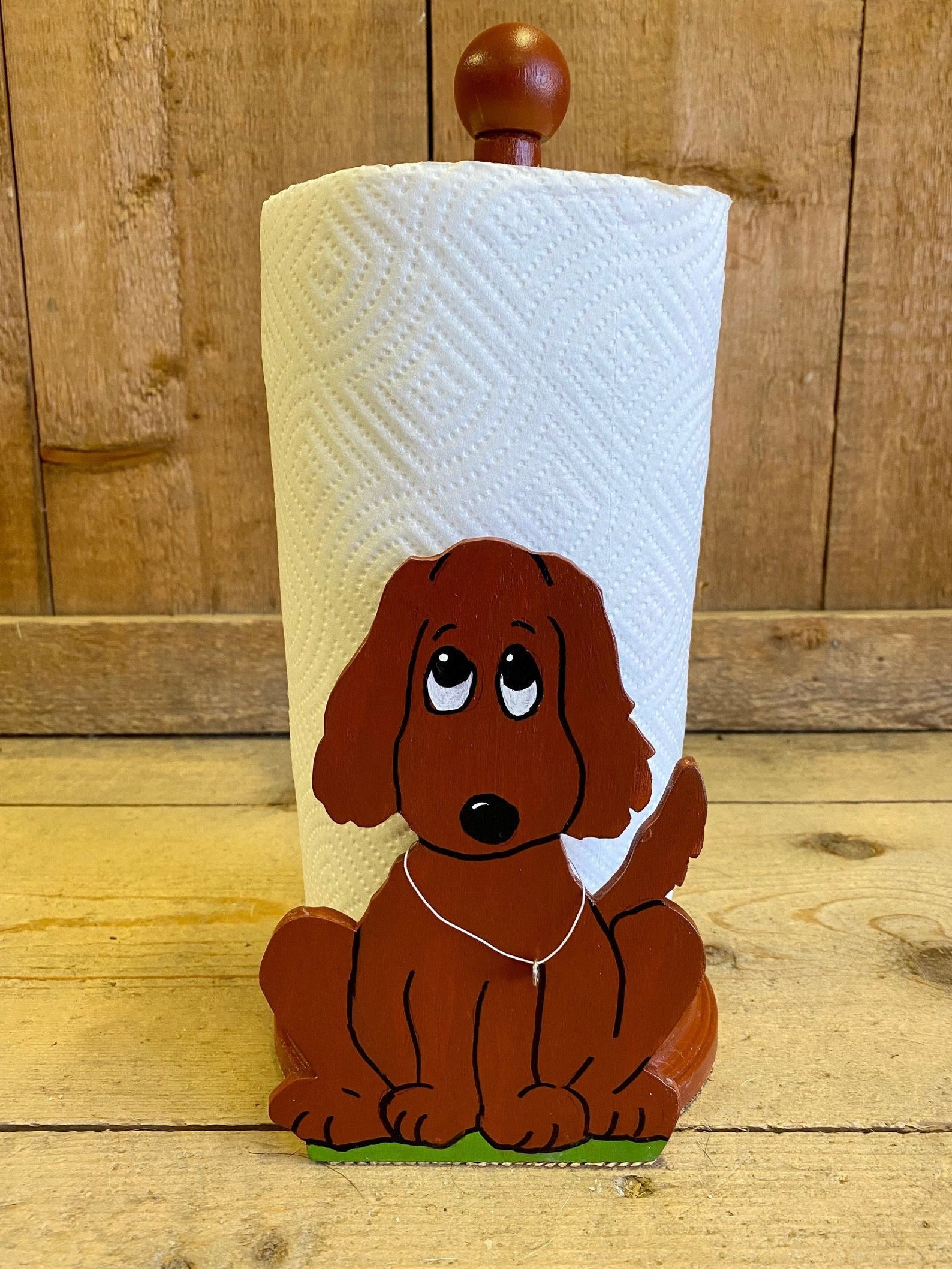 Cute Loveable Dog Paper Towel Holder Coffee Cups TP Holder Etsy UK