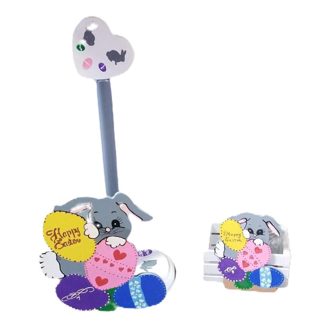 Matching Easter Bunny Paper Towel Holder & Easter Bunny Gift Basket