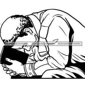 Holy Man Praying Asking God Bible Book Prayers Hands Pray Worship Religion Lord Faith Spiritual SVG PNG JPG Cut Cutting Designs Print Cricut