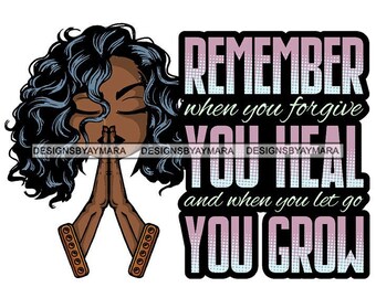 African American Woman Praying God Quotes Prayer Pray Nubian Melanin Religion Classy Lady SVG PNG JPG Vector Clipart Circuit Cut Cutting