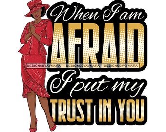 God Quote Afro Woman Girl Praying Prayer Pray Nubian Melanin Religion Classy Lady SVG PNG JPG Vector Clipart Circuit Cut Cutting