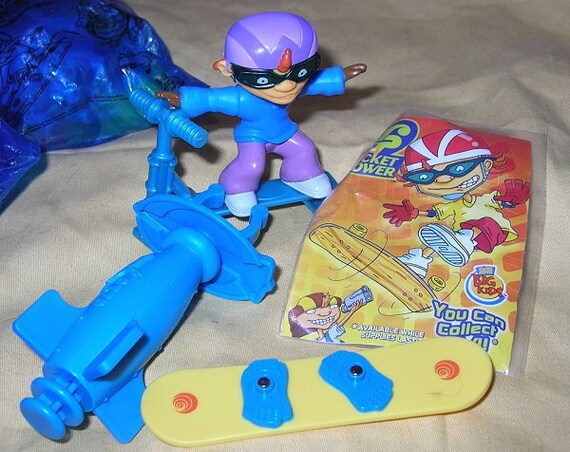 Rocket Power otto nickelodeon 2002 Burger King Happy Meal Toy PVC
