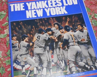 1979 New York Yankees Yearbook, Old Baseball Magazine, Sports Trading Cards, Gift Book as Christmas Holiday, Collection, or Crafts - Read Ad