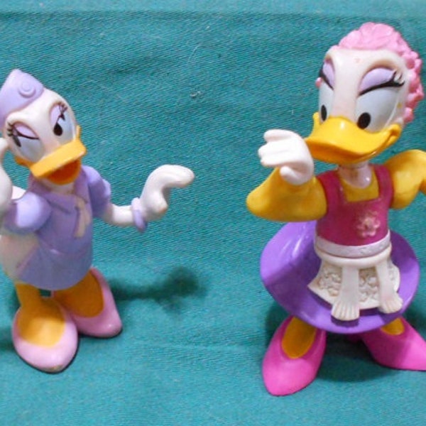 Lot of 2: Daisy Duck Mc Donald Happy Meal Toy PVC Figures, Old Collectibles as Christmas Holiday Gift + FREE Shipping