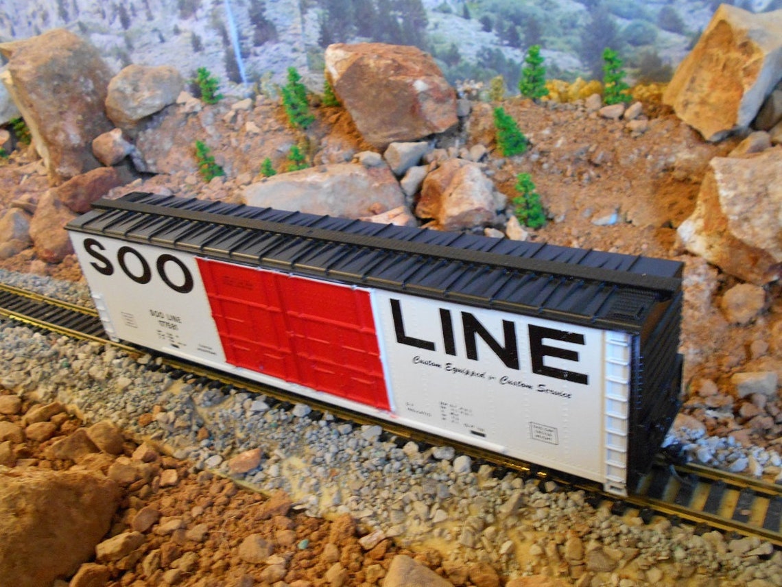 HO Scale Tyco Soo Line Box Car Larger 8 1/2inch Model Etsy