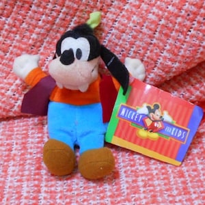 Goofy &quot;Mickey for Kids&quot; 5&quot; Plush Toy, Vintage Disney Mickey Mouse Bean Bag Stuffed, Vintage Christmas Holiday Gift - Read Ad